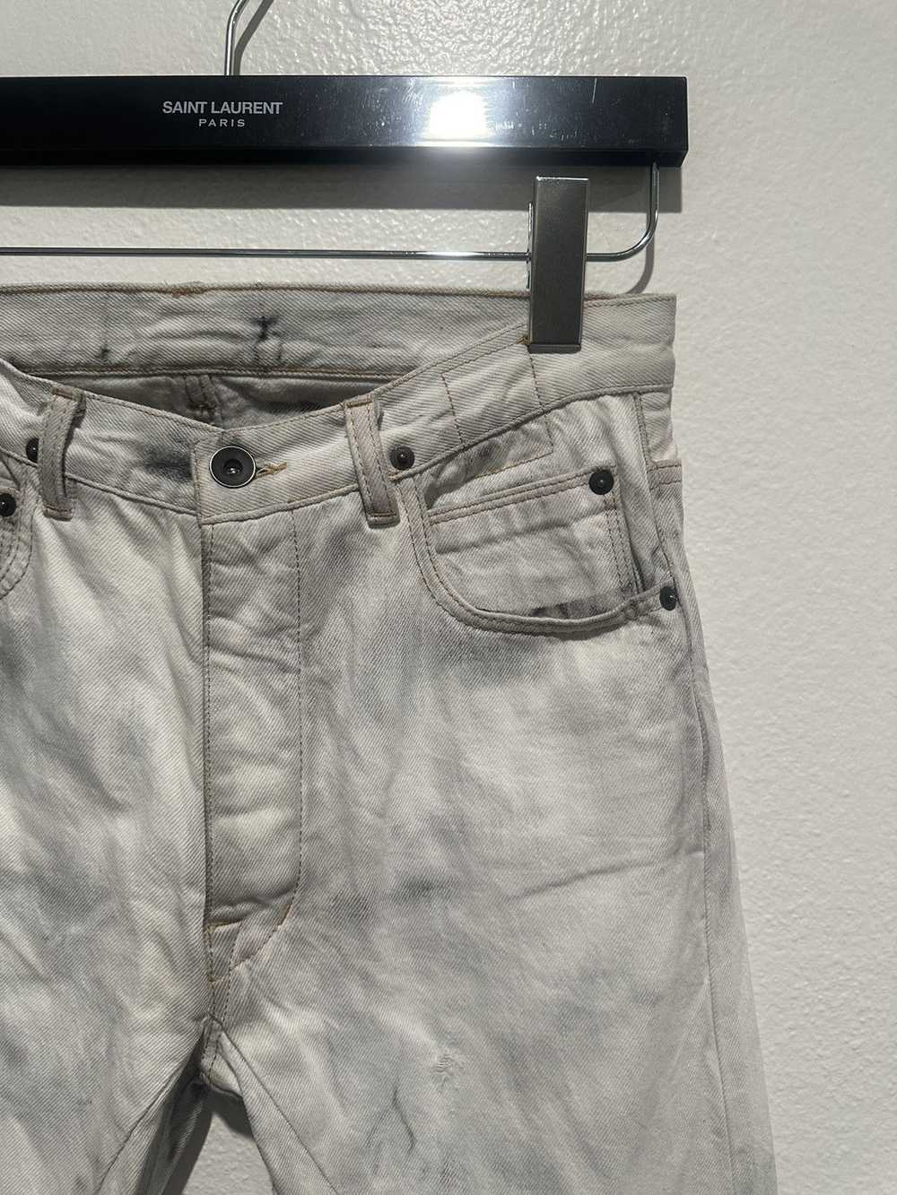 Rick Owens Batik Bleach Torrence Cut Denim Jeans - image 2