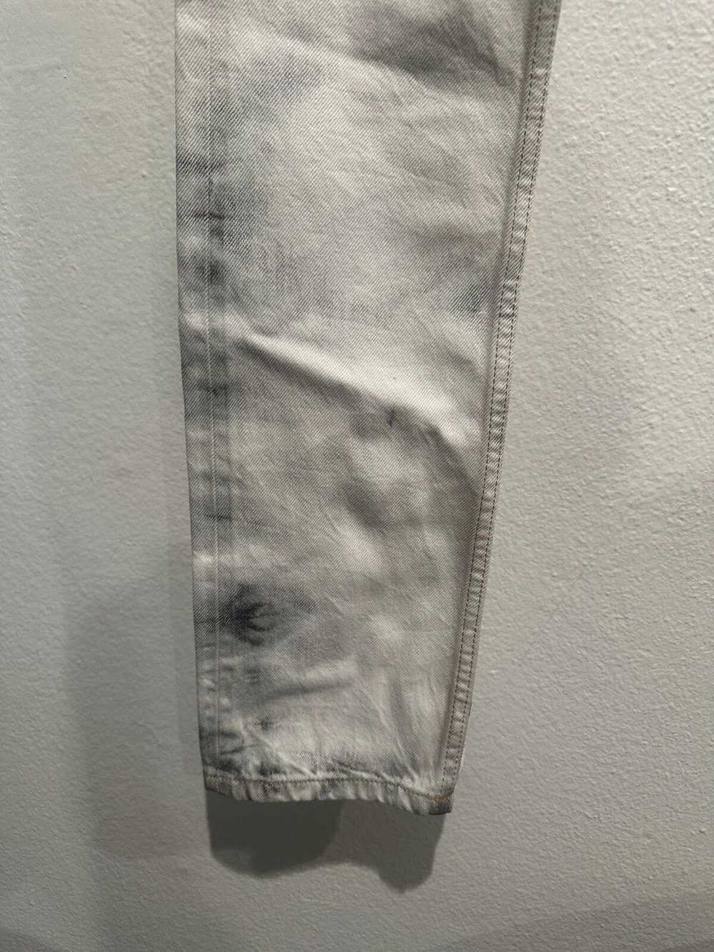 Rick Owens Batik Bleach Torrence Cut Denim Jeans - image 3