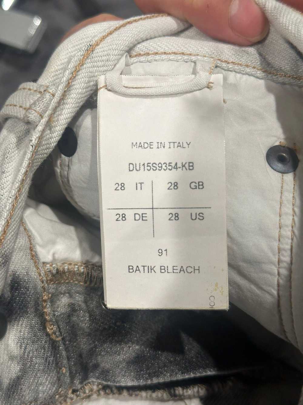 Rick Owens Batik Bleach Torrence Cut Denim Jeans - image 6