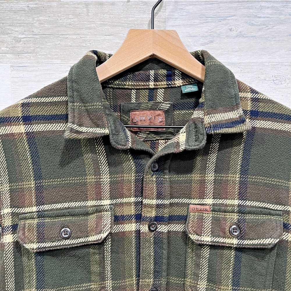 Orvis × Vintage Orvis Thick Flannel Button Front … - image 2