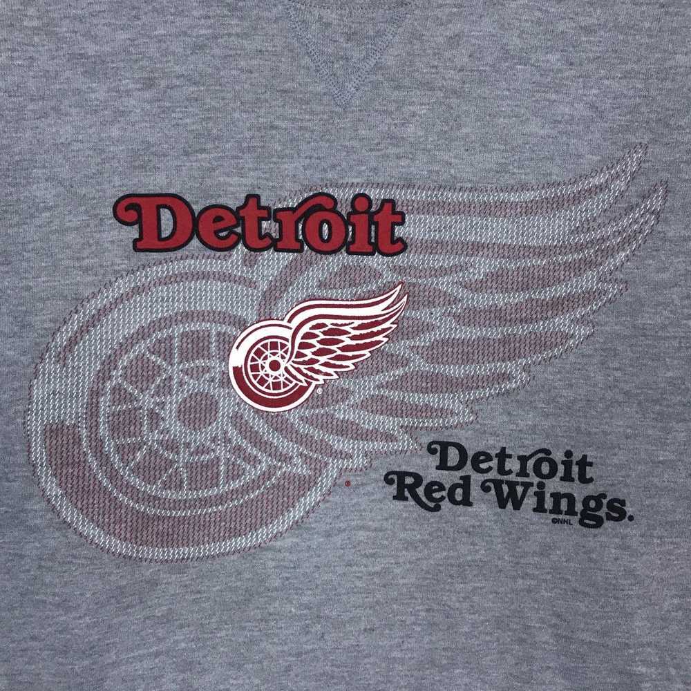 Soffe Vintage 90s Detroit Red Wings NHL Crewneck … - image 3