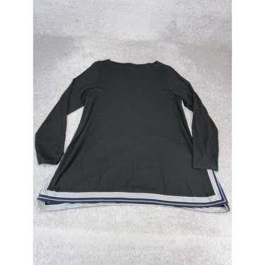 Vintage J. Jill T-Shirt Dress Womens Large Black … - image 1