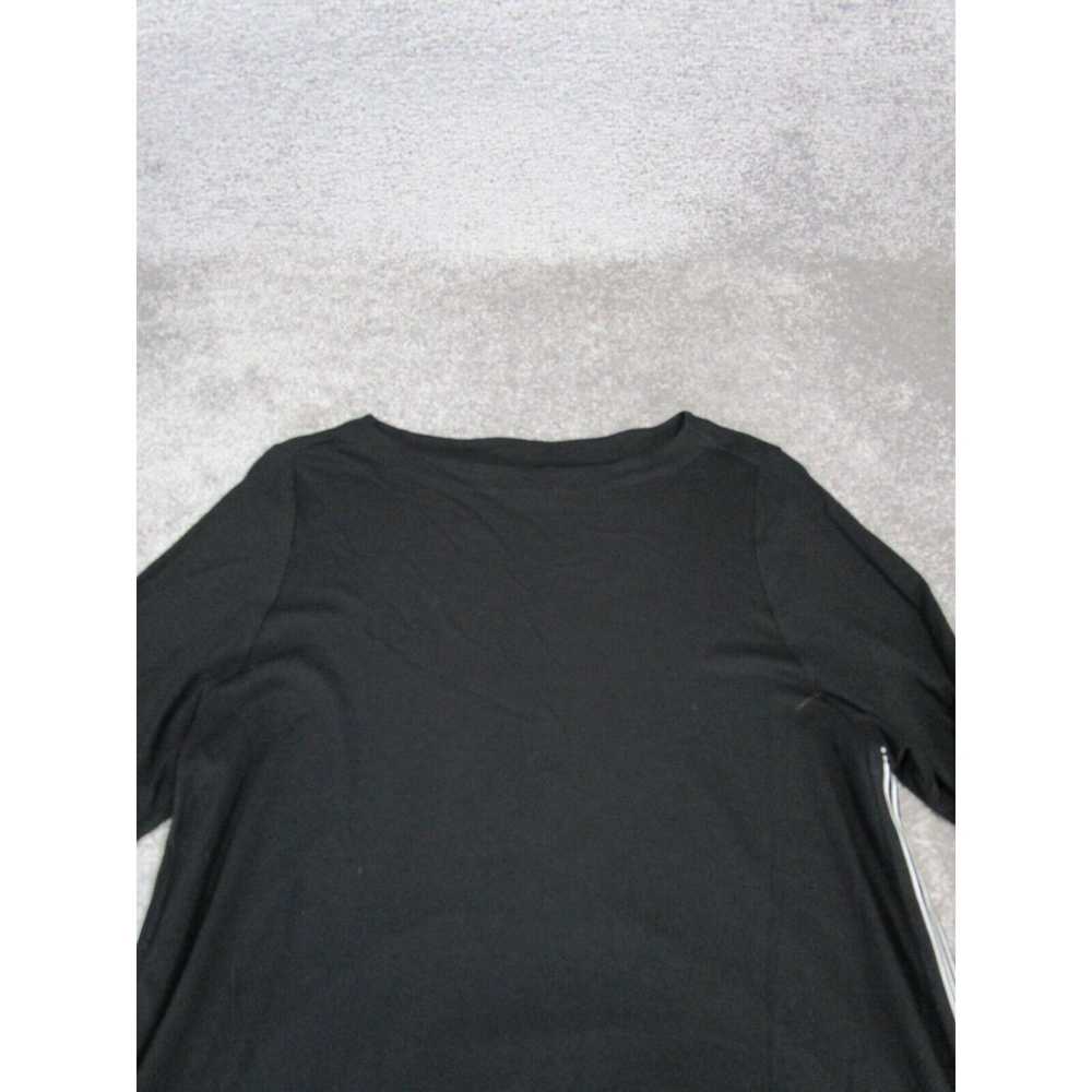 Vintage J. Jill T-Shirt Dress Womens Large Black … - image 2