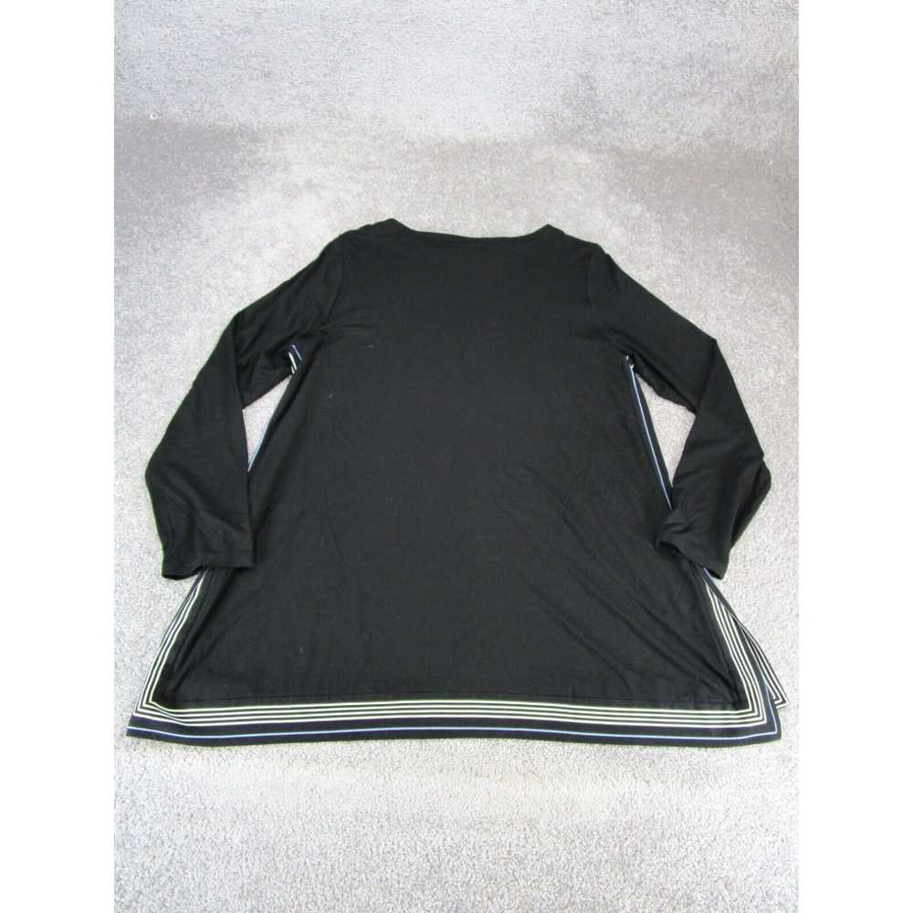 Vintage J. Jill T-Shirt Dress Womens Large Black … - image 3