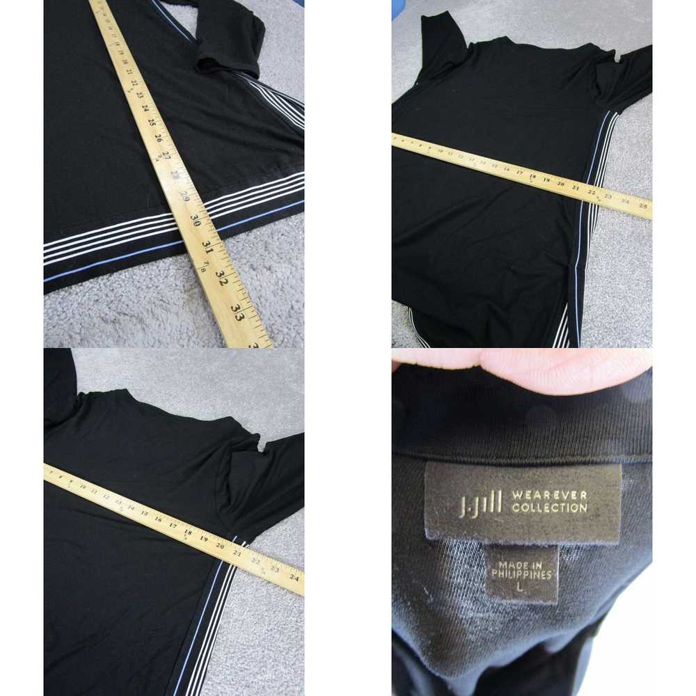 Vintage J. Jill T-Shirt Dress Womens Large Black … - image 4