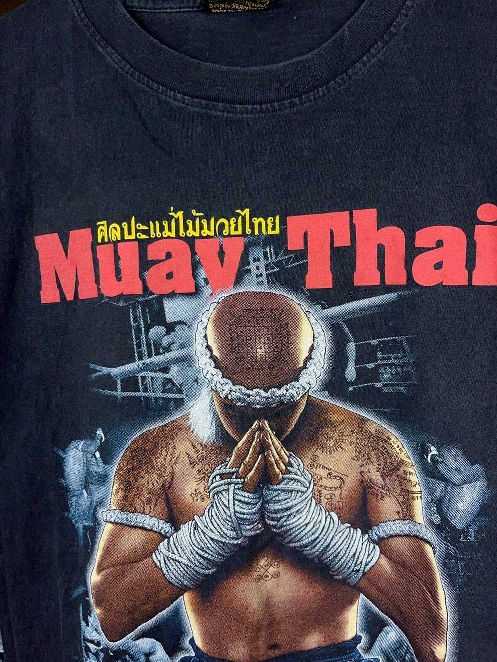 Streetwear × Vintage Vintage sunfade Muay Thai Th… - image 4