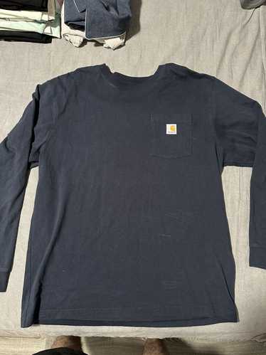 Carhartt Long Sleeve Navy Blue Carhartt Shirt