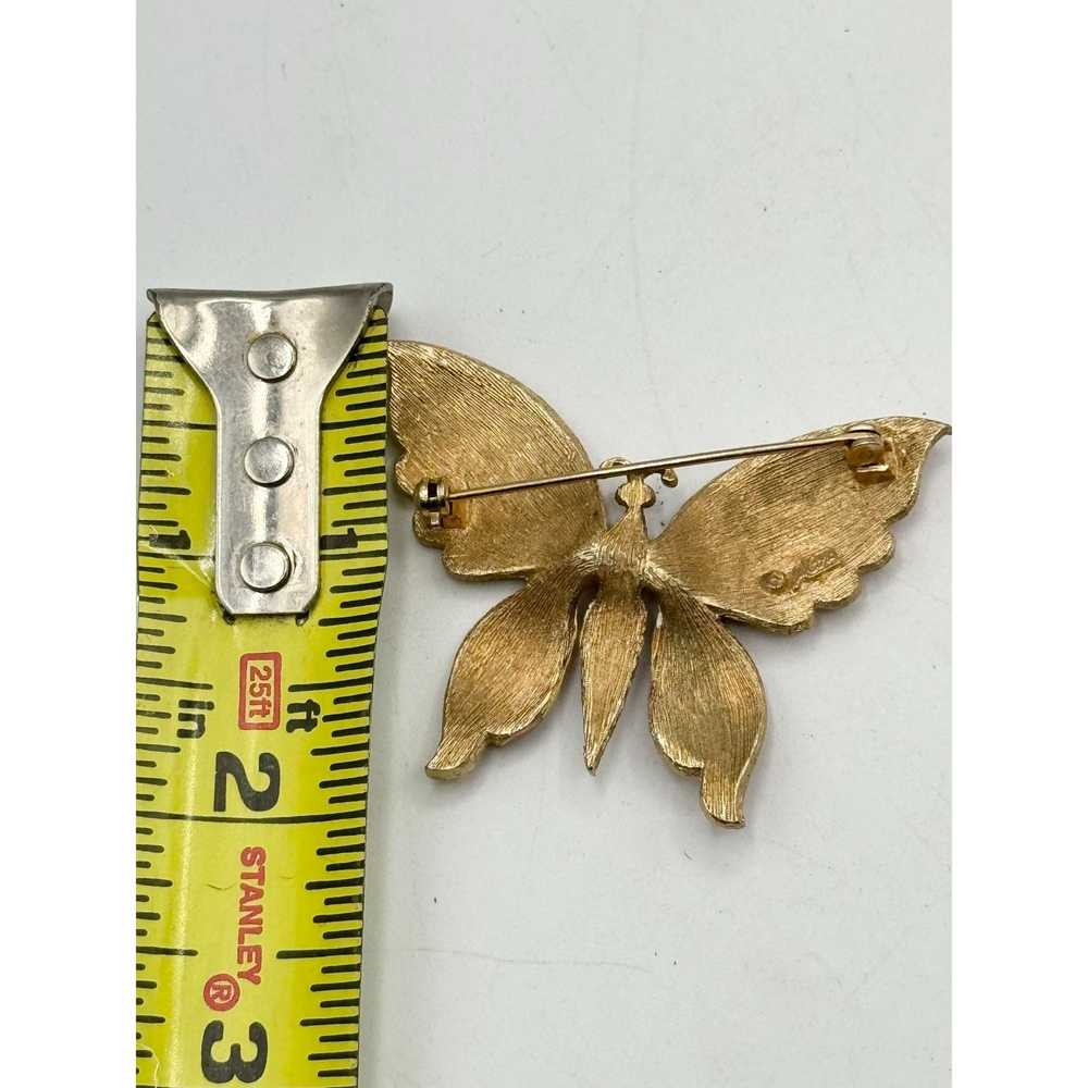 Vintage Vintage Coro Pegasus butterfly brooch pin - image 5