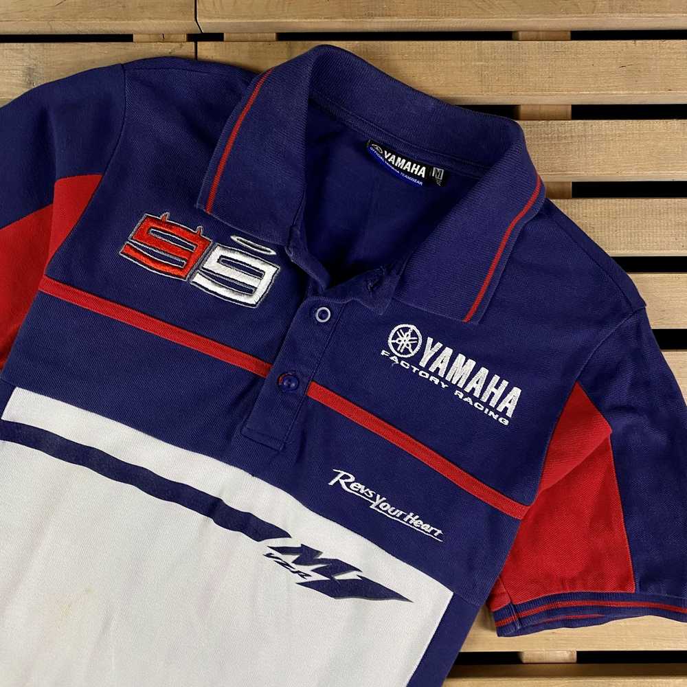 Racing × Yamaha Mens Polo T Shirt Yamaha Size M - image 3