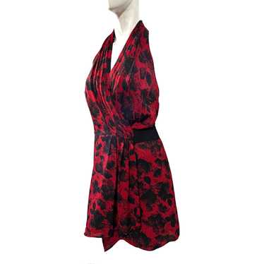 Bcbg Maxazria BCBGeneration Red Floral Mini Wrap … - image 1