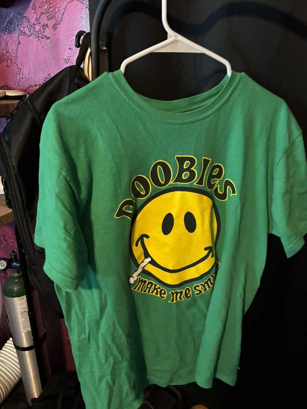 Streetwear “Doobies make me smile” Comedy tee. - image 1