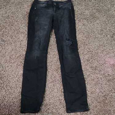 Other Maurices Black Distressed XS Regular Jegging