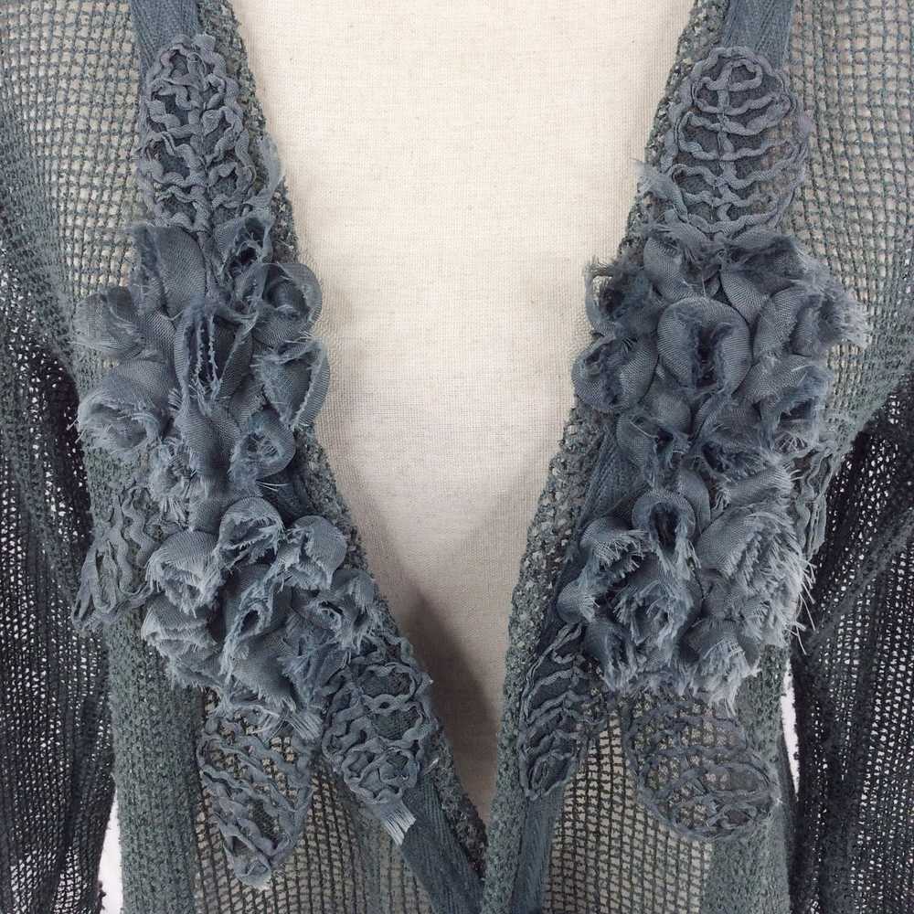 Other Pretty Angel Cardigan Sweater Linen Floral … - image 7