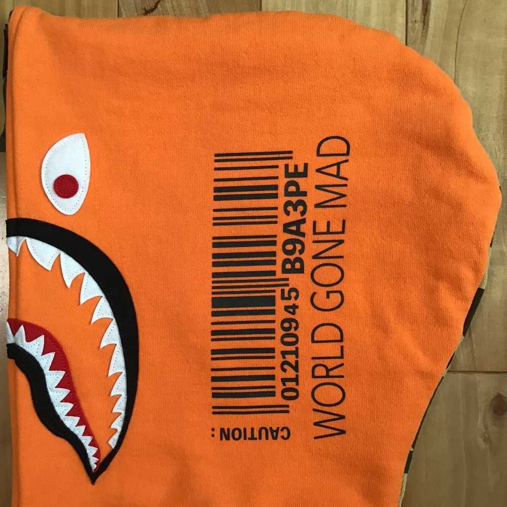 Bape BAPE crazy camo mad shark full zip hoodie a … - image 5