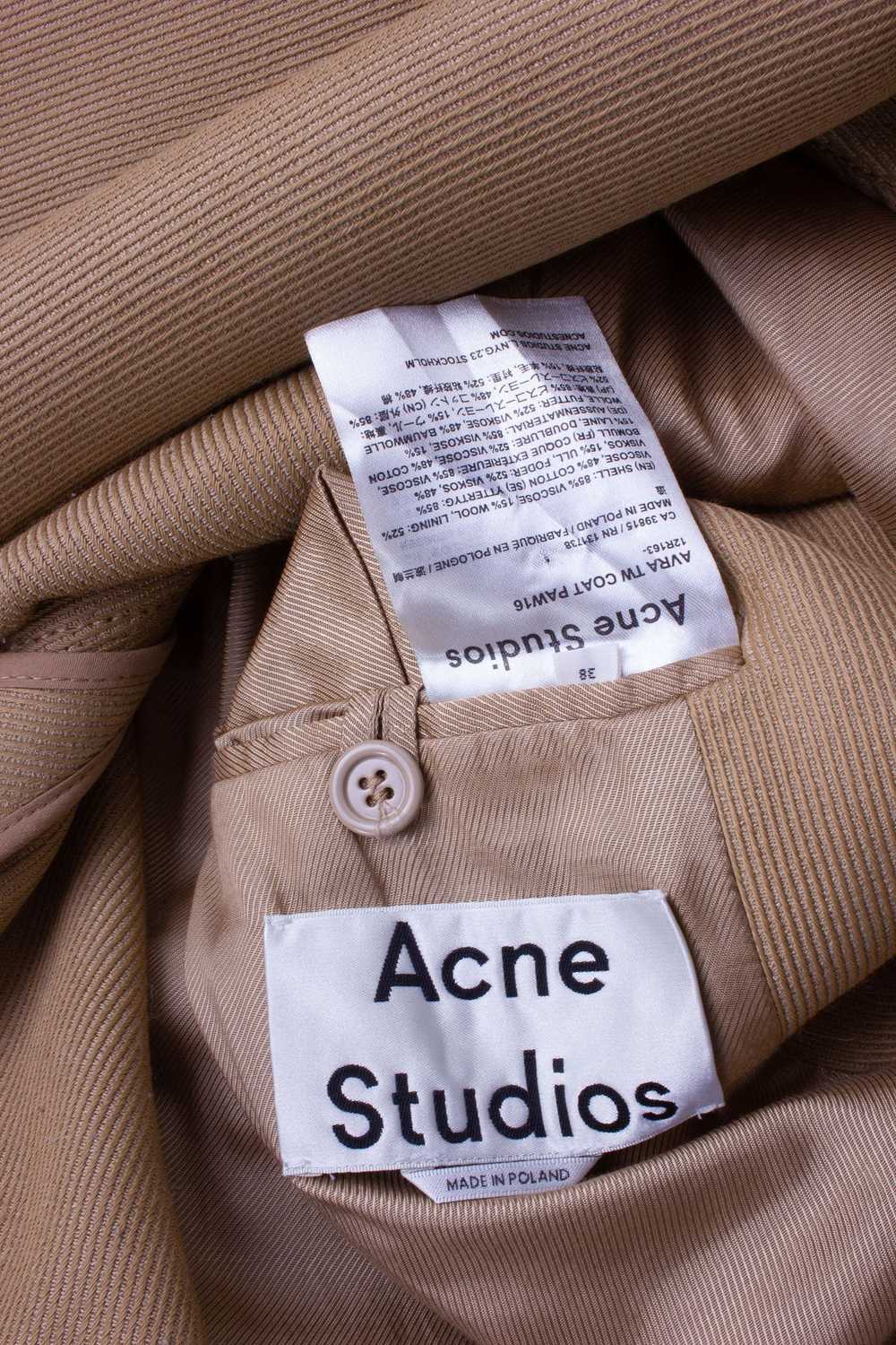 Acne Studios ACNE STUDIOS CAMEL VISCOSE BLEND LON… - image 9