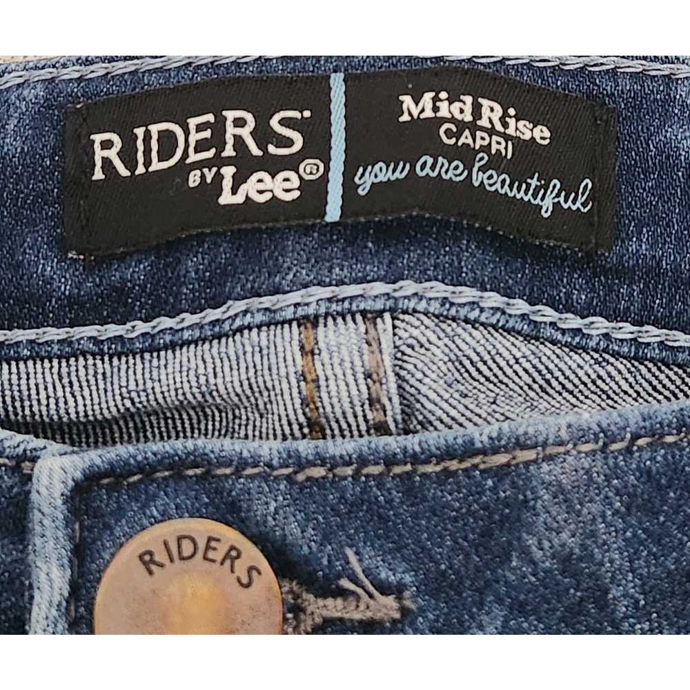 Other Riders By Lee Blue Mid Rise Capri Cropped J… - image 4