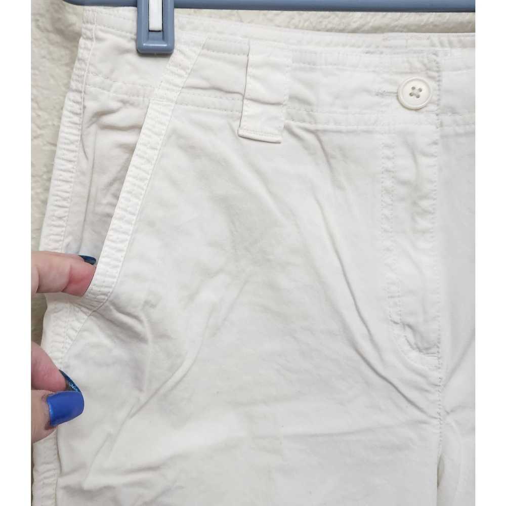 Other Talbots White Flat Front Cropped Pants 8 Li… - image 2