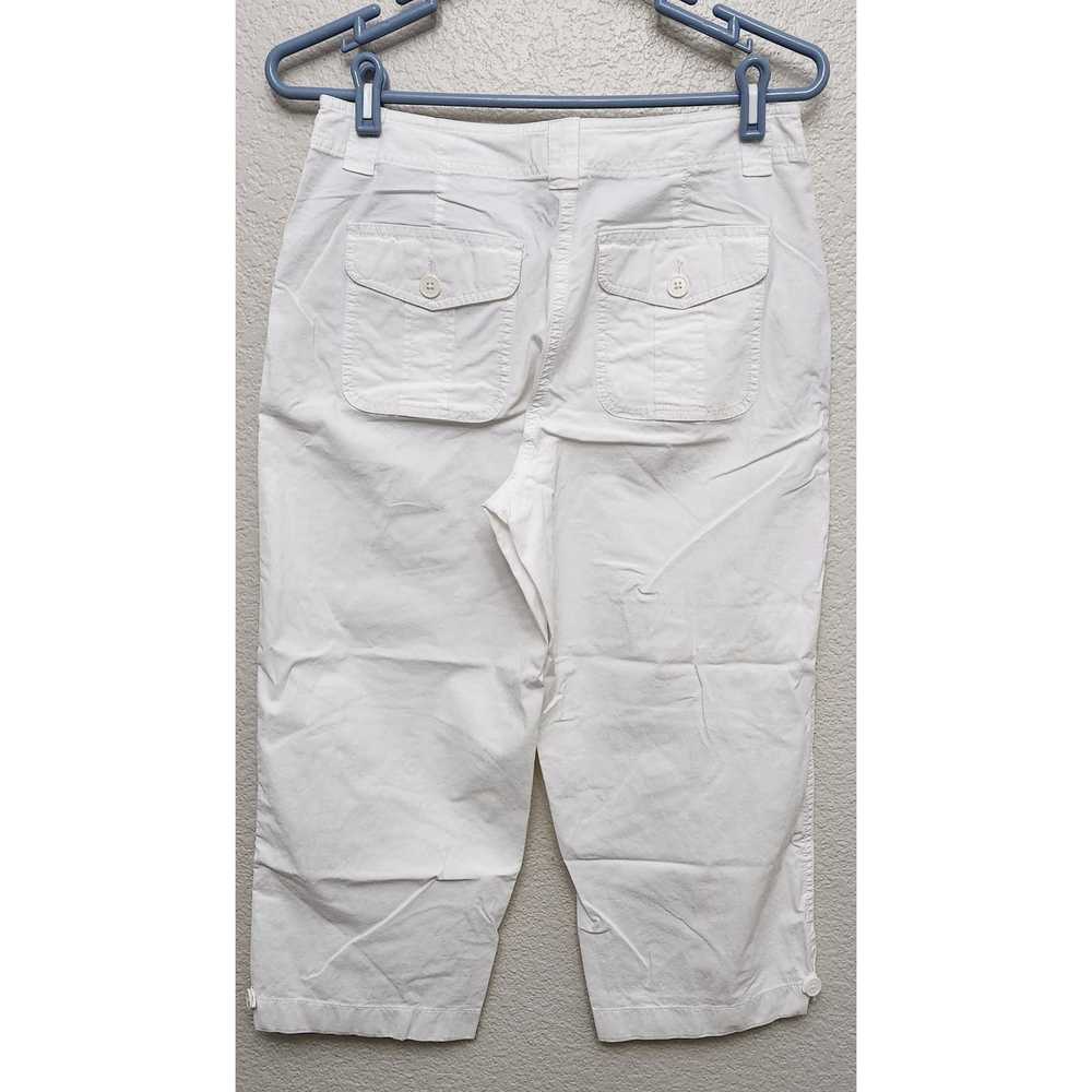 Other Talbots White Flat Front Cropped Pants 8 Li… - image 3