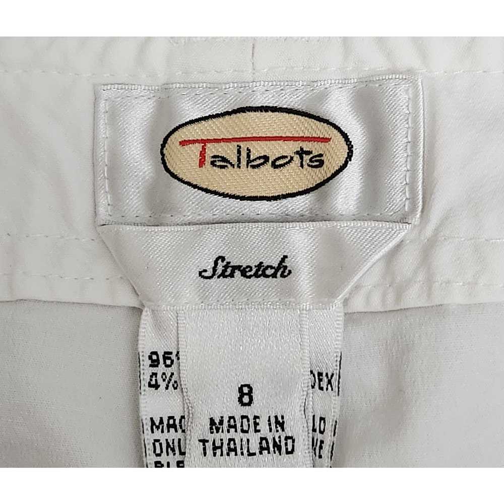 Other Talbots White Flat Front Cropped Pants 8 Li… - image 4