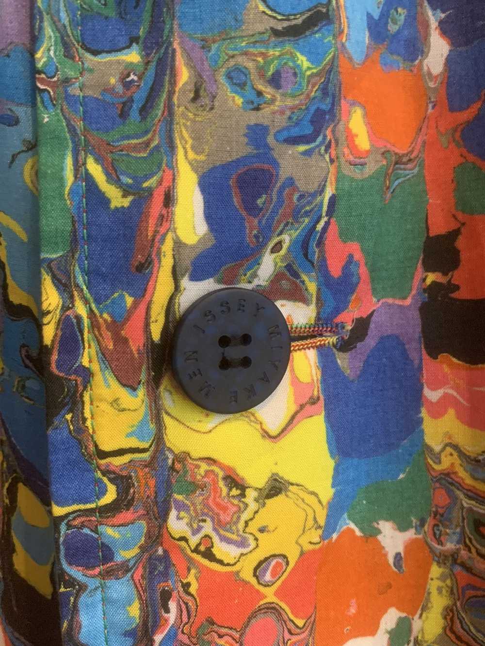 Issey Miyake Issey miyaki multicolored trench coat - image 4