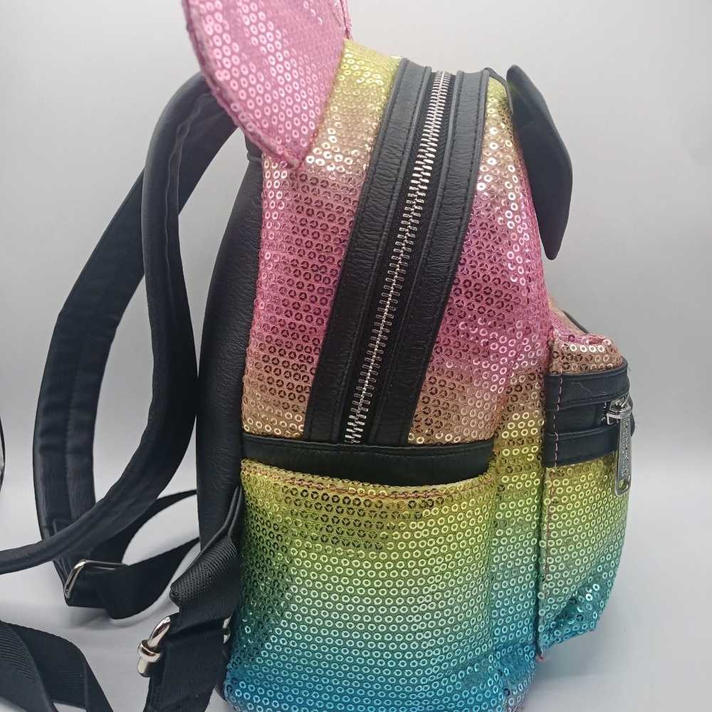 Loungefly Minnie Sequin multicolor backpack - image 3