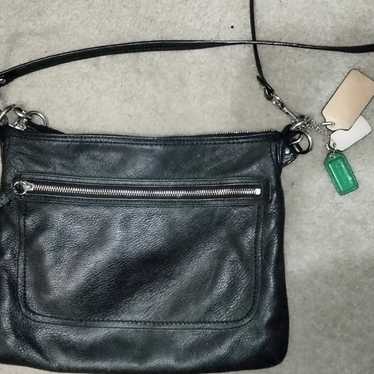 Coach Poppy Perri Hippie black leather bag 22421. - image 1