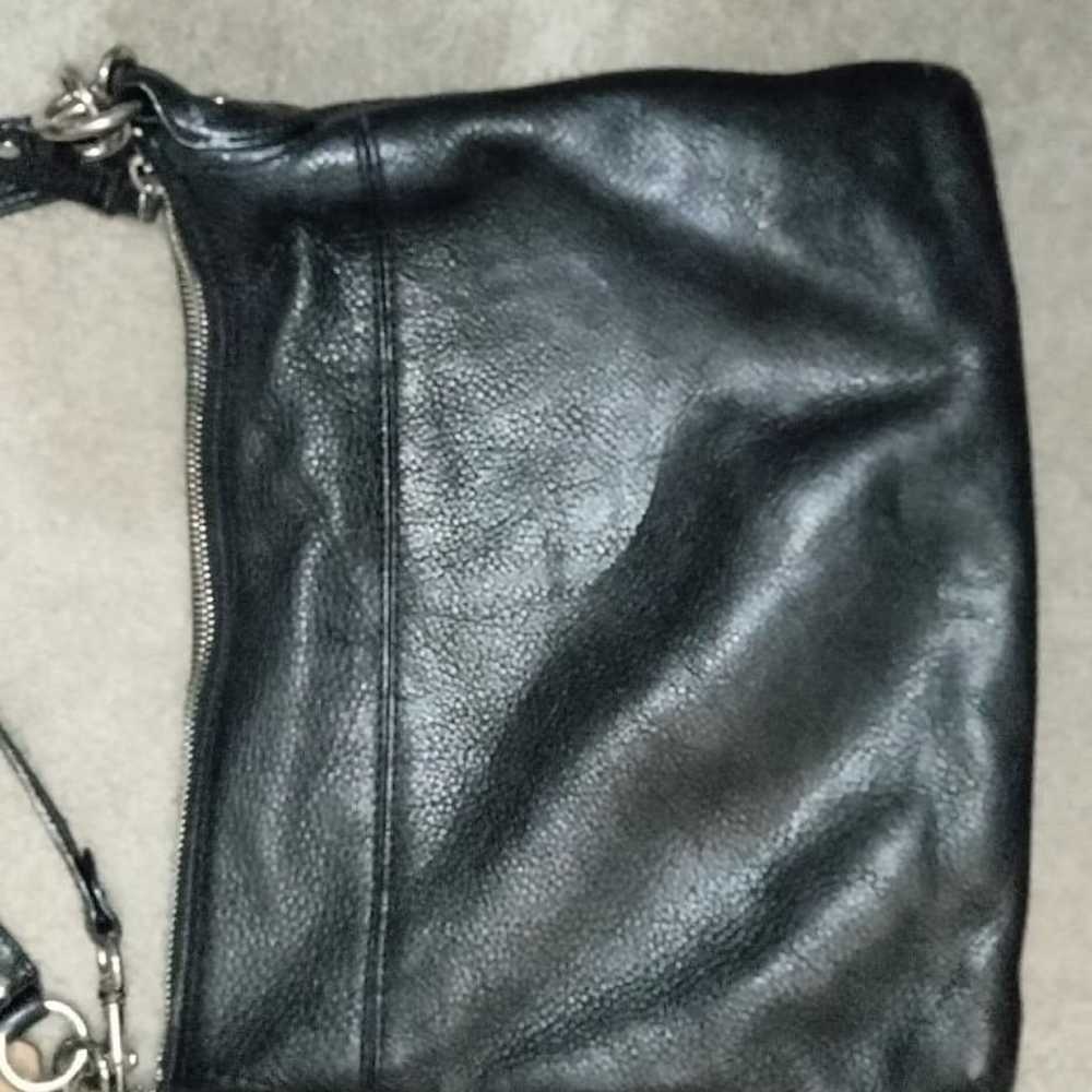 Coach Poppy Perri Hippie black leather bag 22421. - image 2