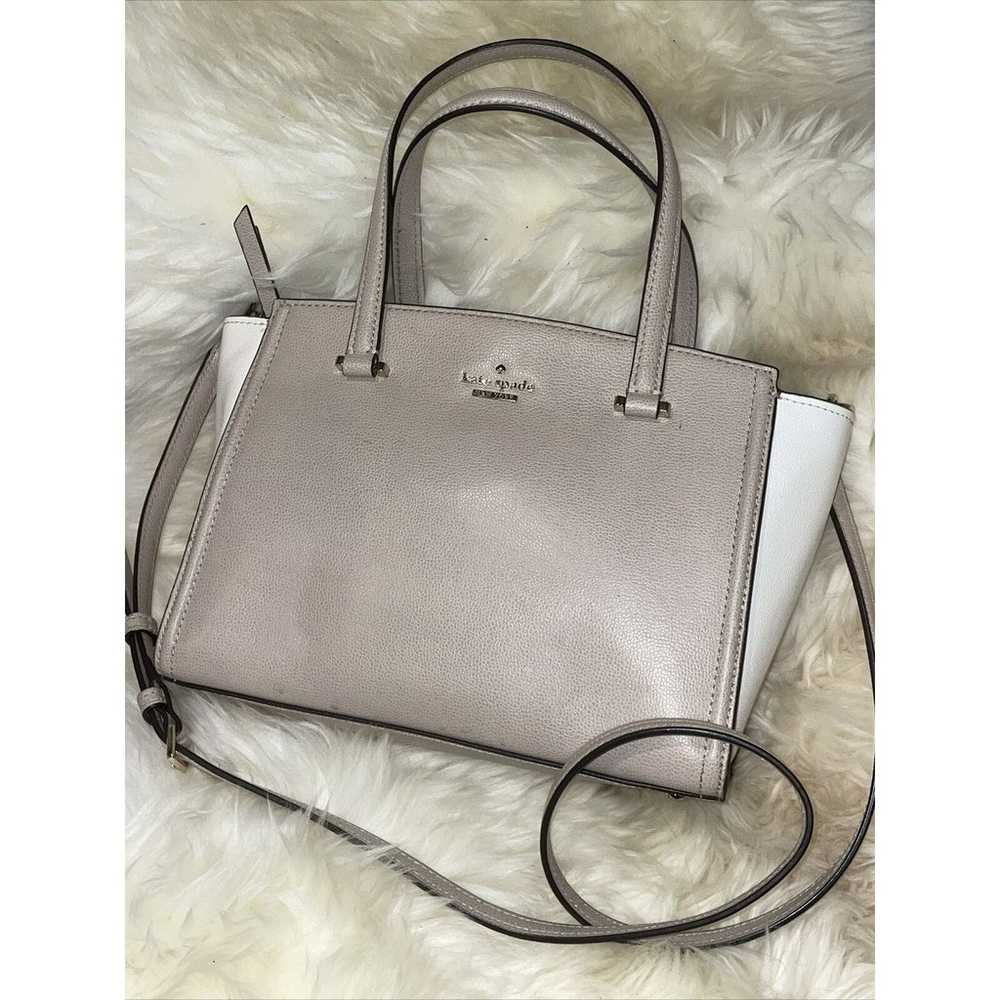 Kate Spade Neutral Tone Purse / Bag / Tote / With… - image 1