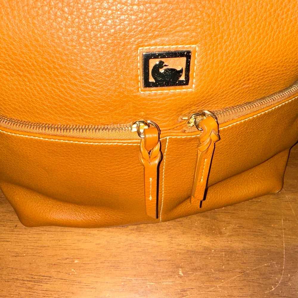 Vintage EUC Dooney & Bourke Leather Desert Tan Ho… - image 2