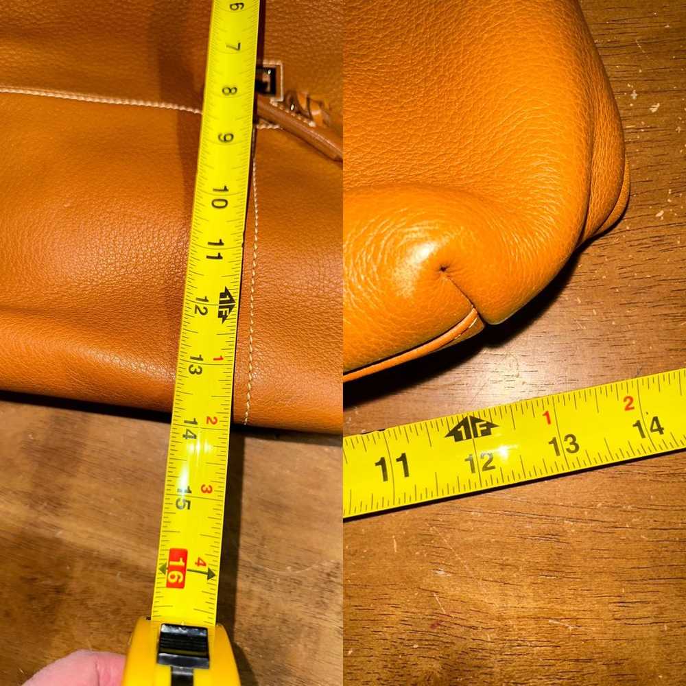 Vintage EUC Dooney & Bourke Leather Desert Tan Ho… - image 7