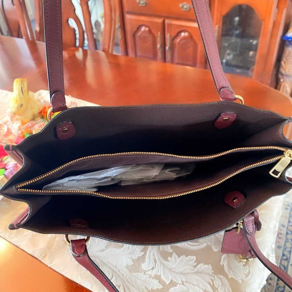COACH pebbled leather shoulder bag - image 6