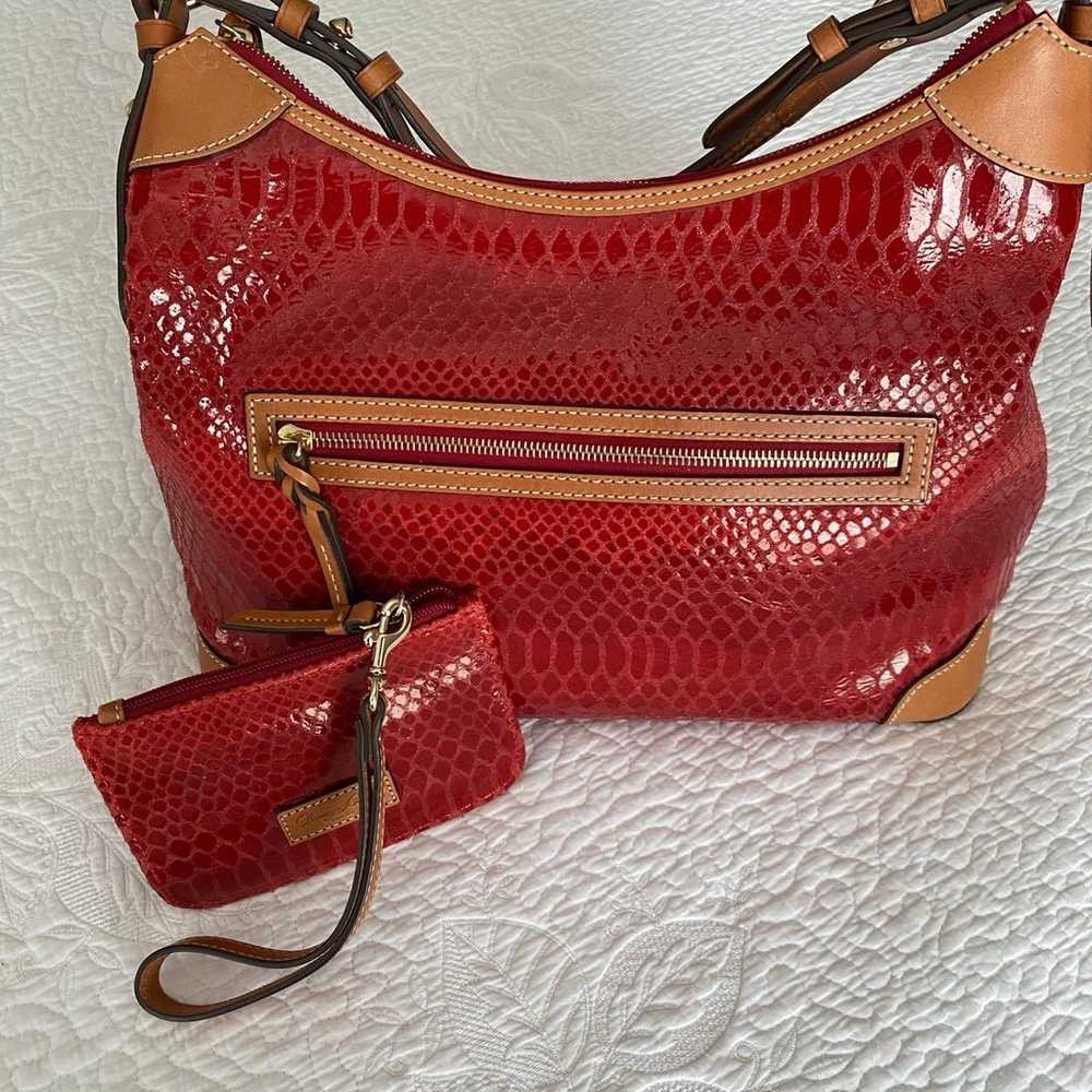 Dooney Bourke Snakeskin Style Leather Bag - image 2