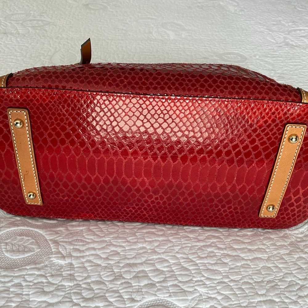Dooney Bourke Snakeskin Style Leather Bag - image 3