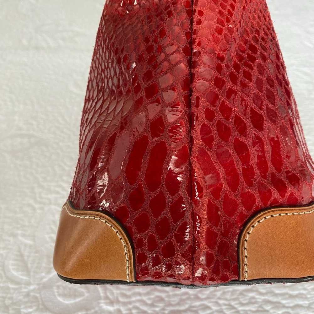 Dooney Bourke Snakeskin Style Leather Bag - image 4