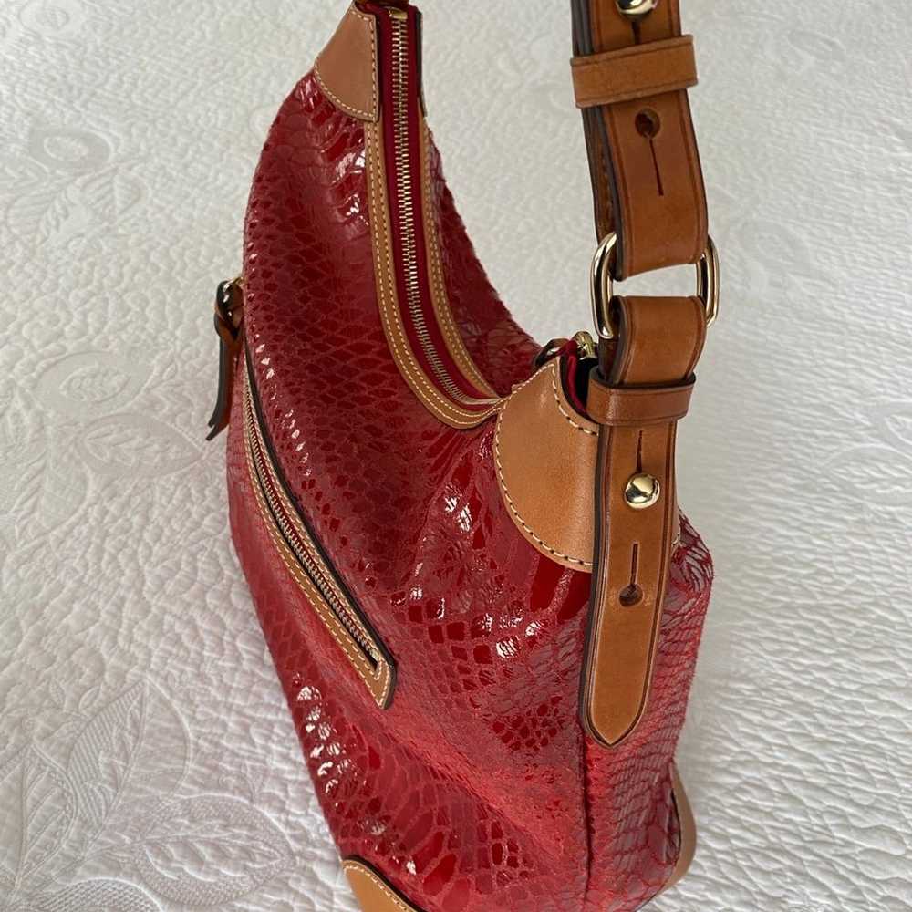 Dooney Bourke Snakeskin Style Leather Bag - image 5