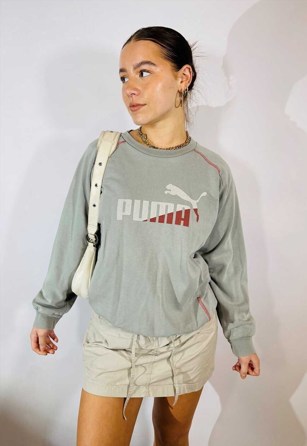 Vintage Size XL Puma Sweatshirt in Grey - image 2