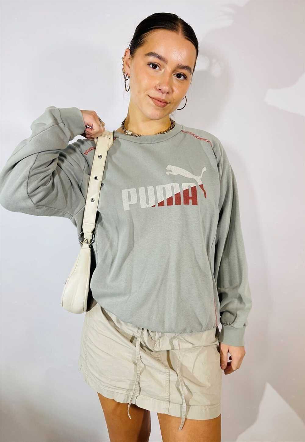 Vintage Size XL Puma Sweatshirt in Grey - image 3