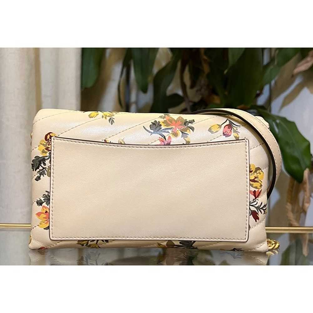 ♦️♦️ AUTHENTIC TORY BURCH CREAM AND FLORAL KIRA H… - image 4