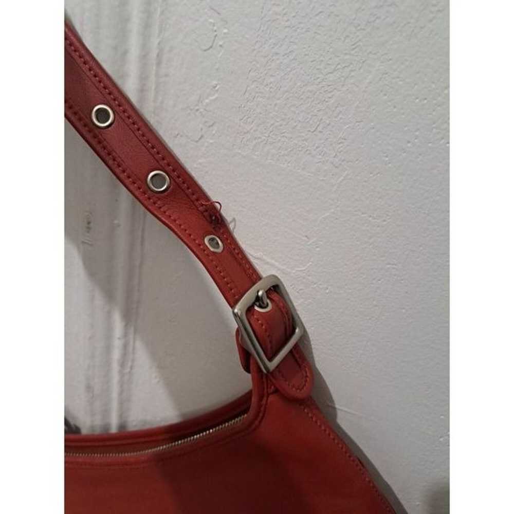 Vintage Womens Coach CLASSIC LEGACY HOBO RED leat… - image 10