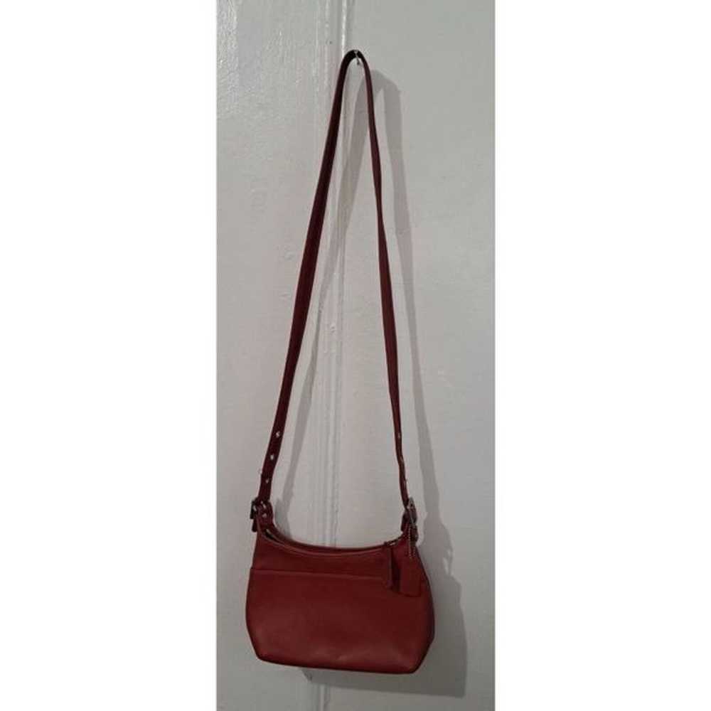 Vintage Womens Coach CLASSIC LEGACY HOBO RED leat… - image 2