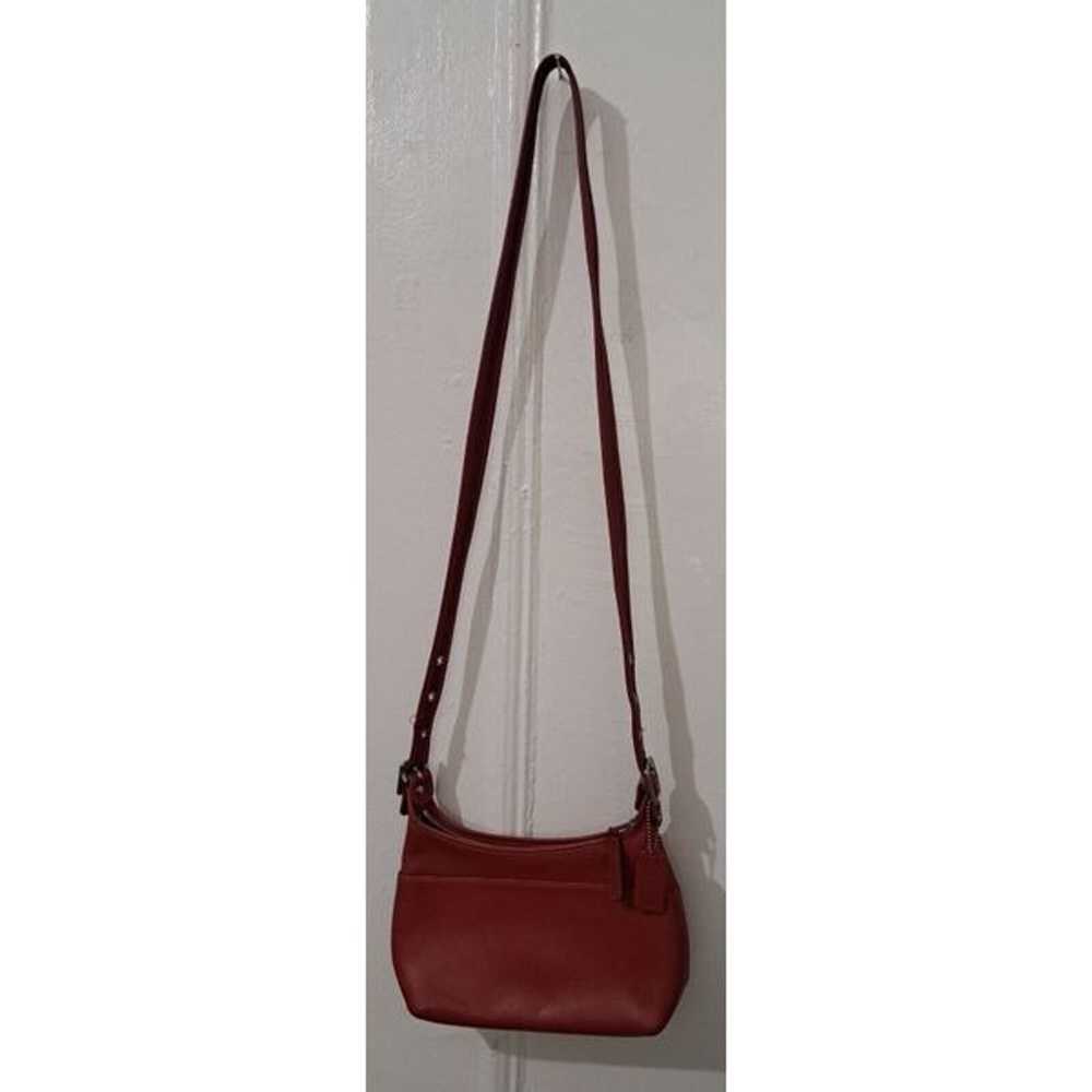 Vintage Womens Coach CLASSIC LEGACY HOBO RED leat… - image 3