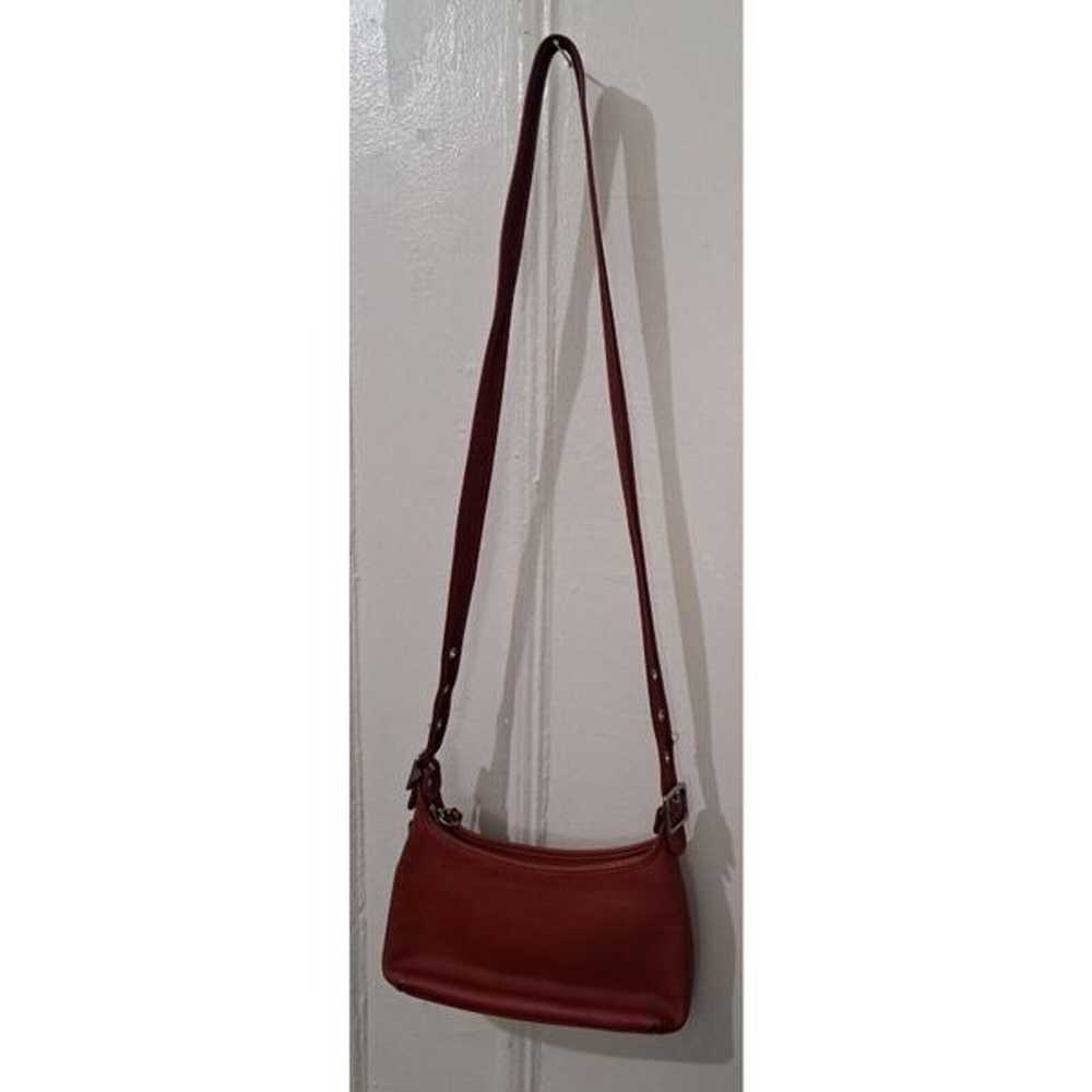 Vintage Womens Coach CLASSIC LEGACY HOBO RED leat… - image 5