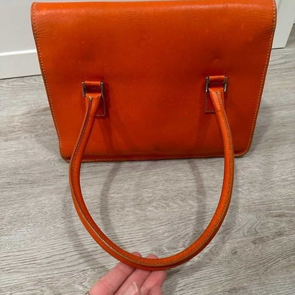 Red/orange LEATHER VINTAGE PURSE - image 4