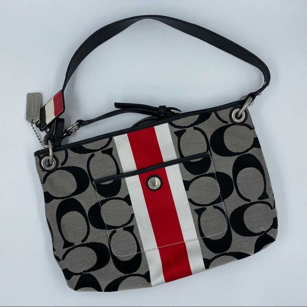 Coach Color Striped Crossbody Bag - image 1