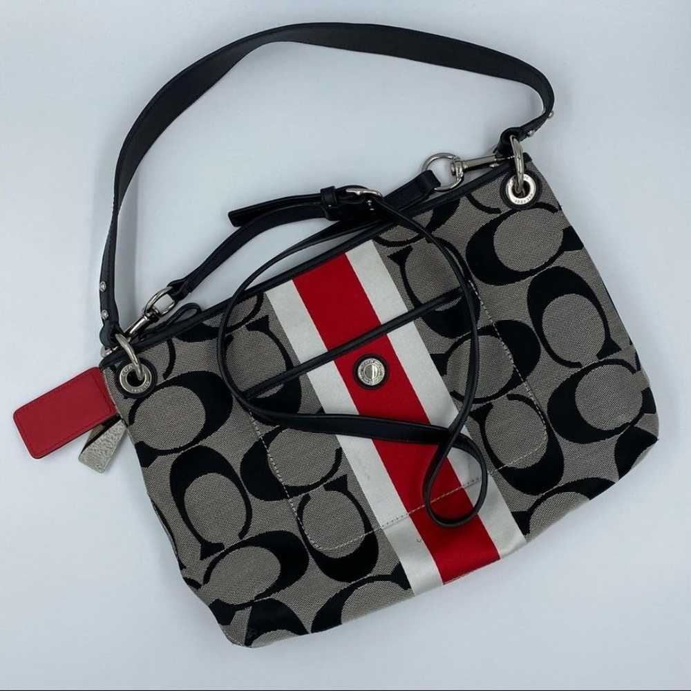 Coach Color Striped Crossbody Bag - image 3