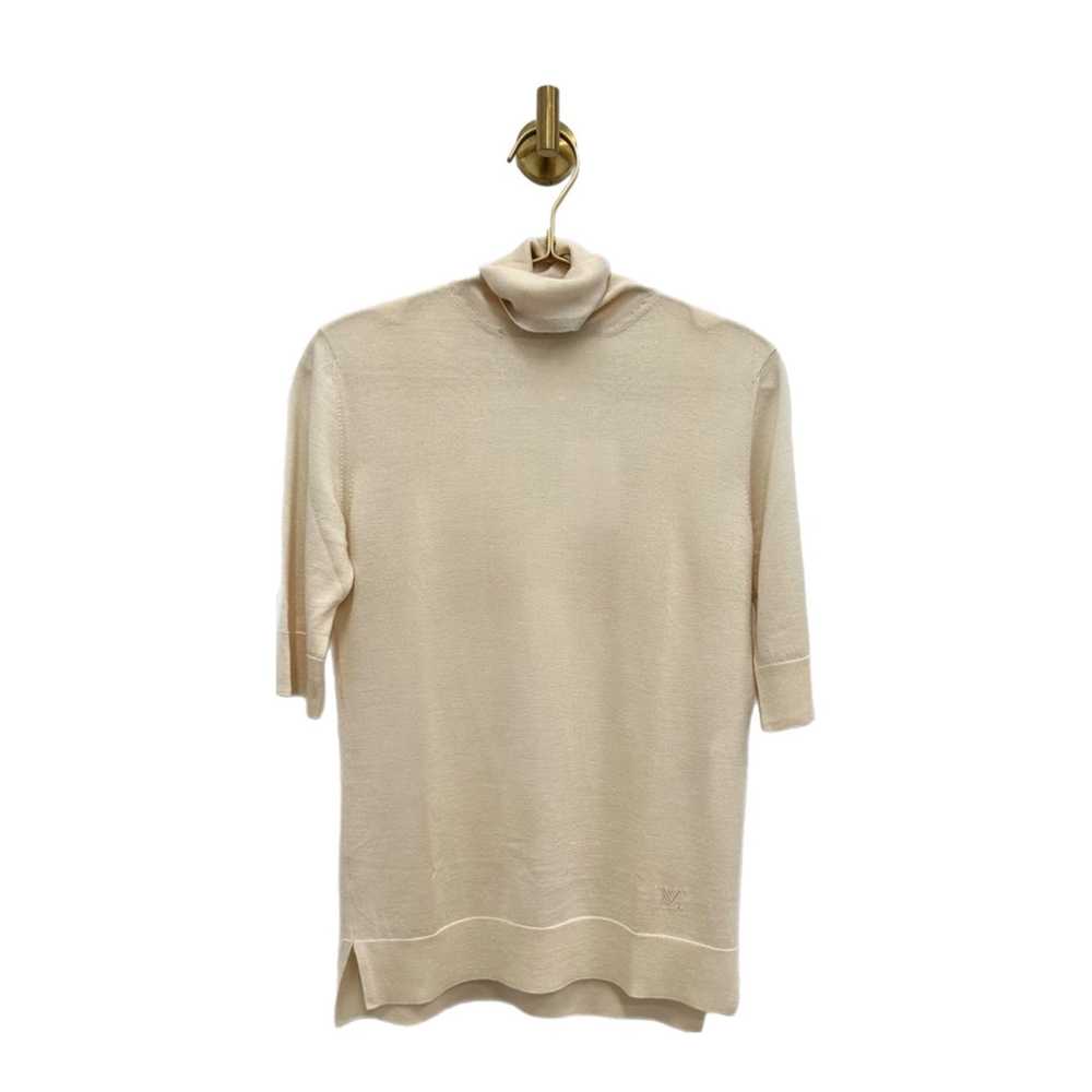 Louis Vuitton Cream Turtleneck Tee - image 1