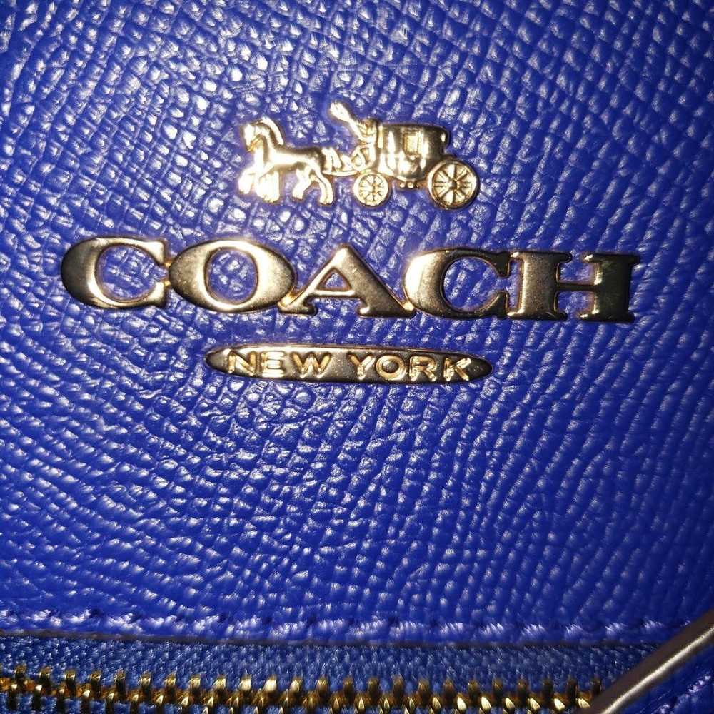 Coach Rowan File Bag Crossbody Purse Sport Blue N… - image 2