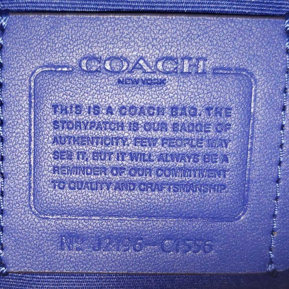 Coach Rowan File Bag Crossbody Purse Sport Blue N… - image 7