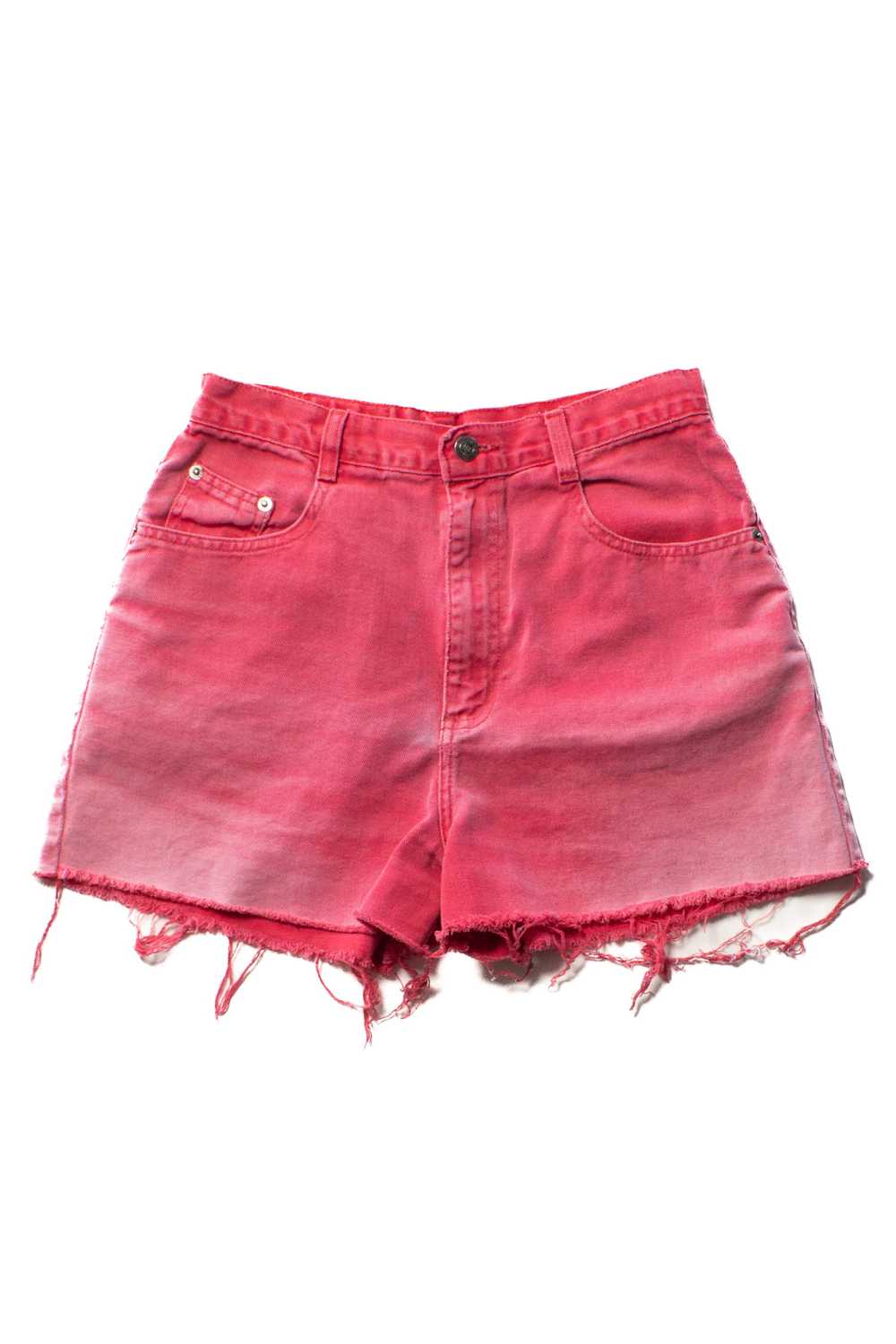 Vintage 955 Pink Cut Off Denim Shorts - image 2