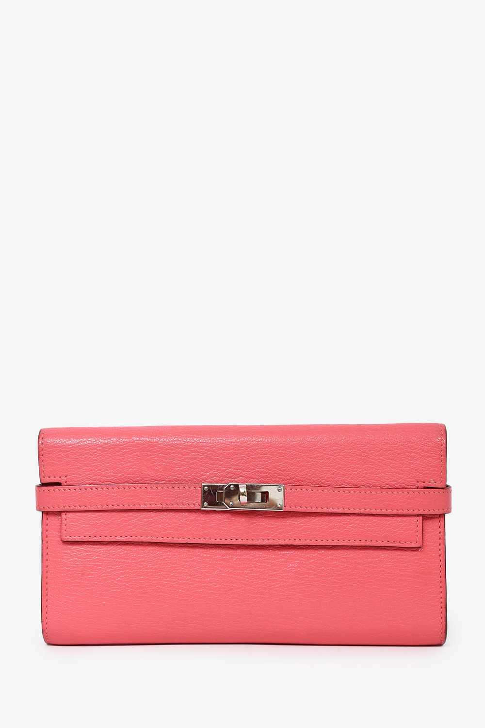 Hermès 2017 Pink Chevre Leather Kelly Classique W… - image 1